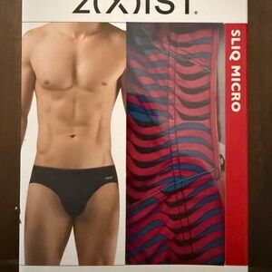 2xist Black and Red Men's Briefs